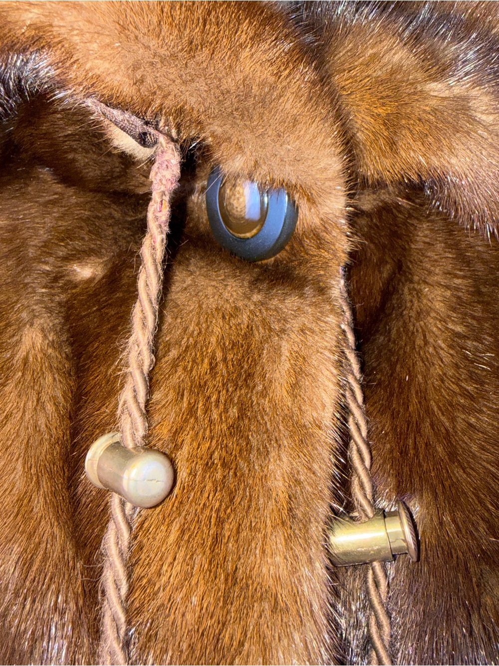 MINK STROLLER COAT IN BROWN MINK BY SAGA FURS - Picture 8 of 10